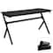 Flash Furniture 55" Black Computer Gaming Desk - Headphone Holder NAN-TG-D1904L-GG - alternate 9